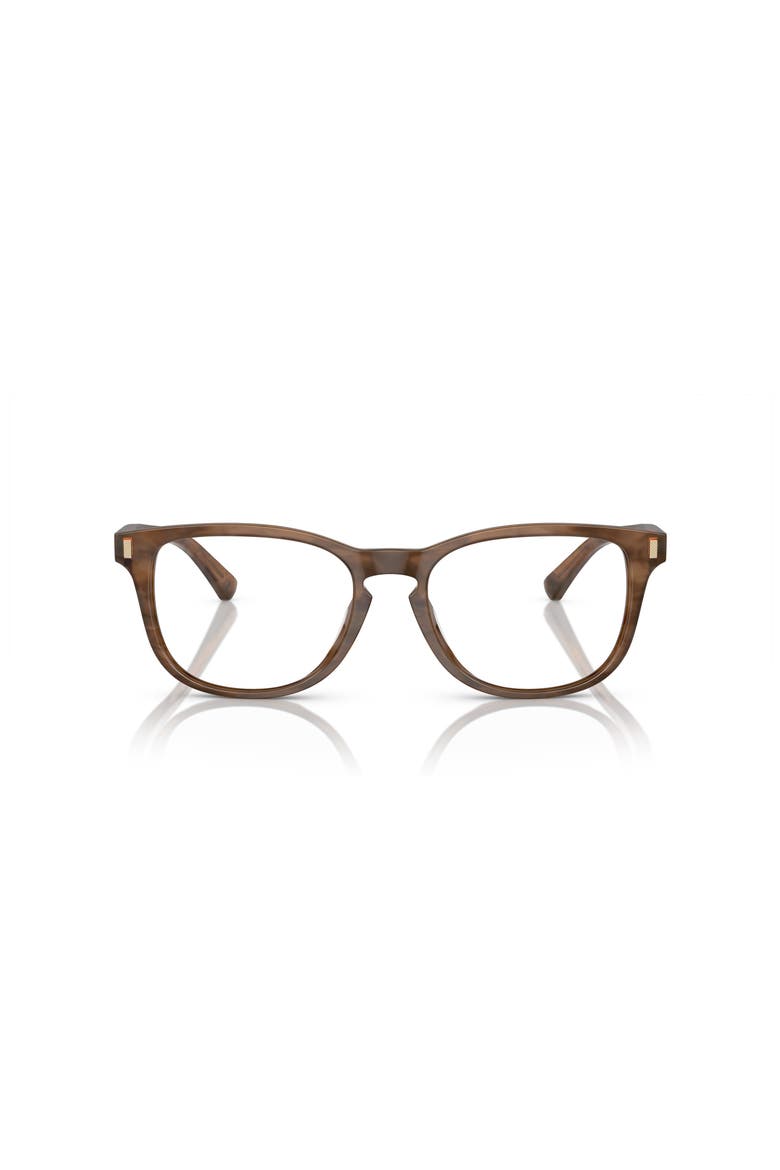 53mm Round optical glasses, Alternate, color, Brown