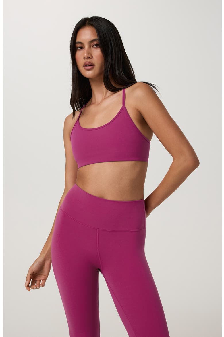 AllTheFeels™ Sports Bra, Alternate, color, DRAGON FRUIT