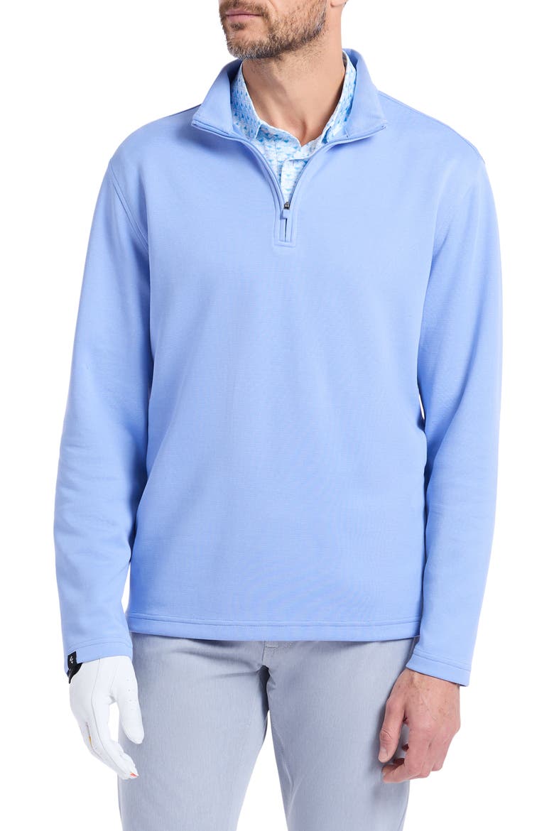 Troland Quarter Zip Pullover, Main, color, CORNFLOWER BLUE