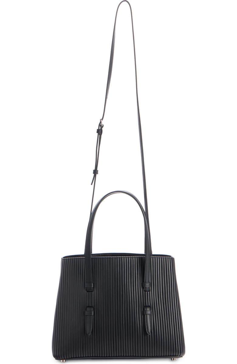 Alaïa Mina 25 Pleated Leather Tote, Alternate, color,