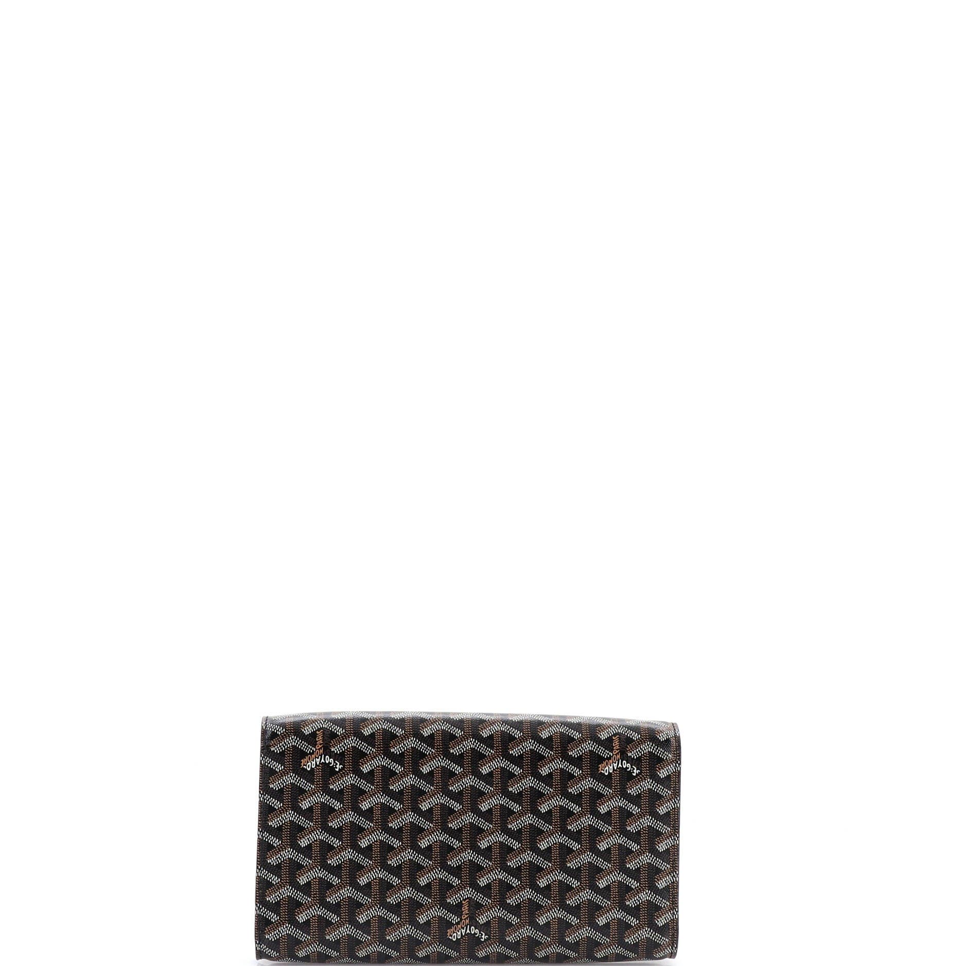 Monte Carlo Clutch with Strap Coated Canvas PM, Alternate, color, Black