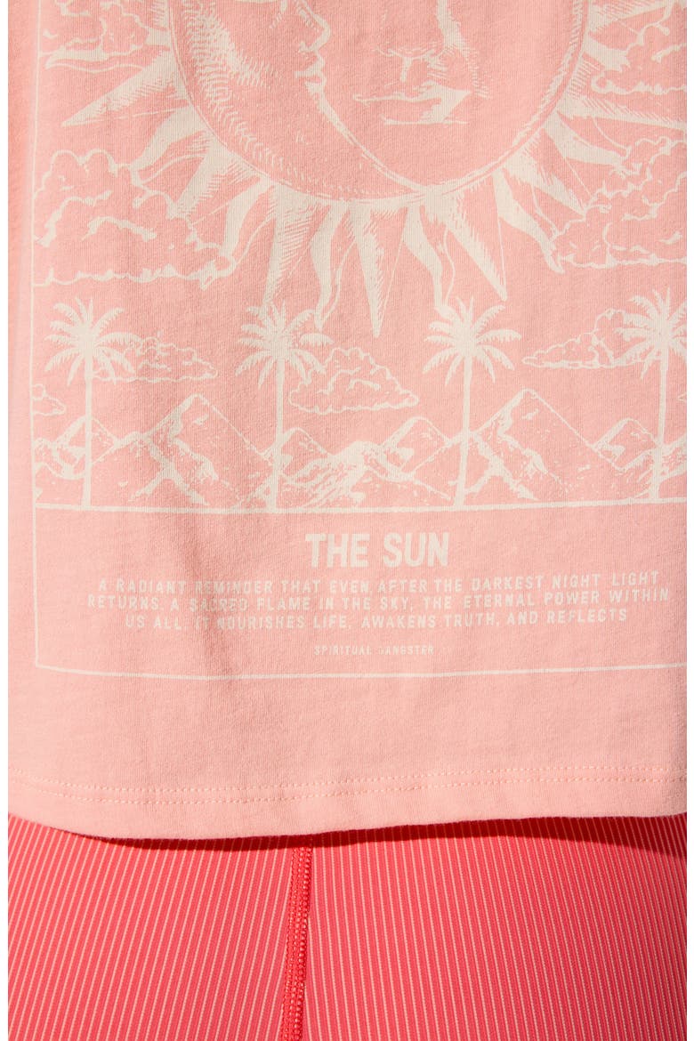 Power of Sun Spirit Graphic Cotton Crop T-Shirt, Alternate, color, FLAMINGO PINK