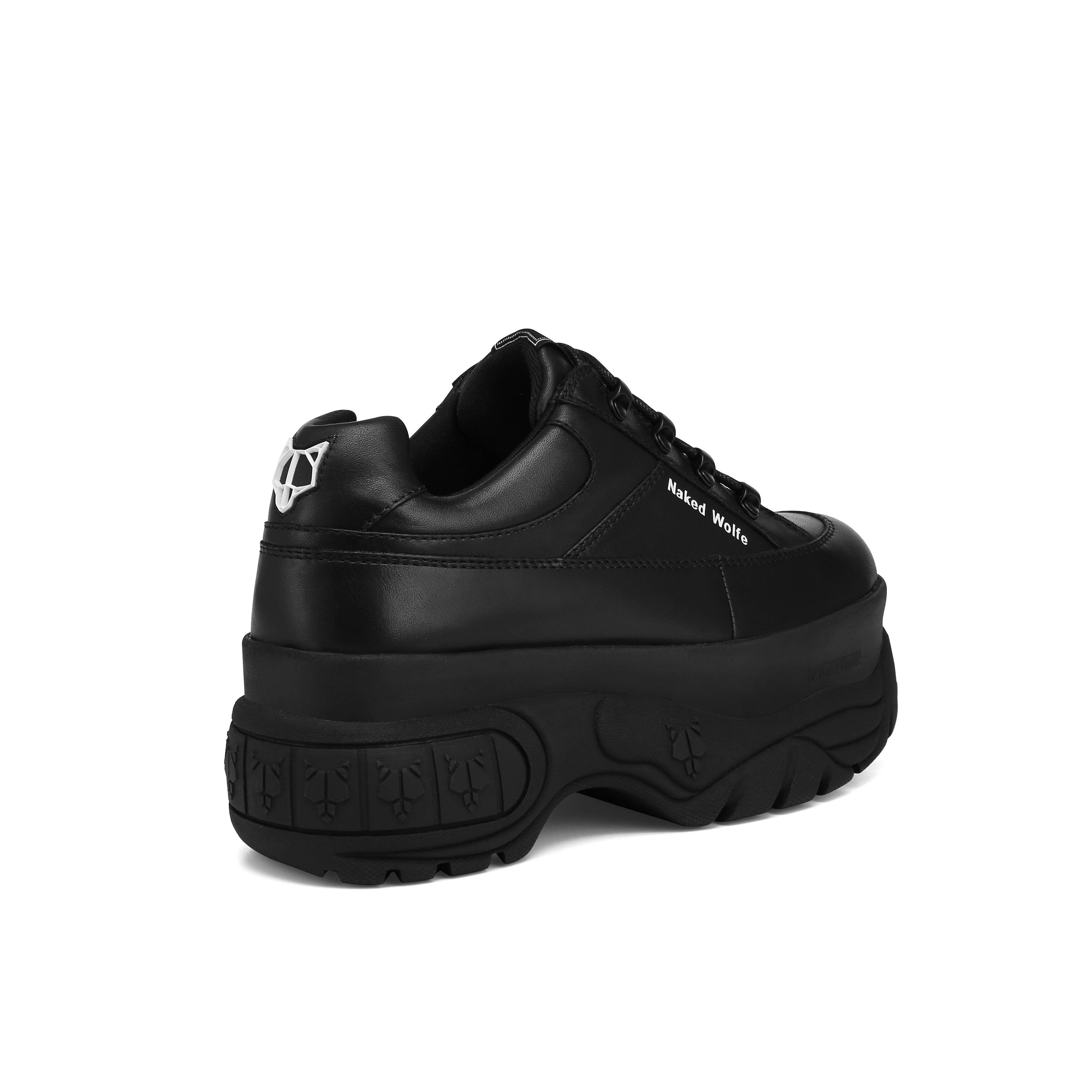 Naked Wolfe Sporty Leather Sneaker, Alternate, color, Black