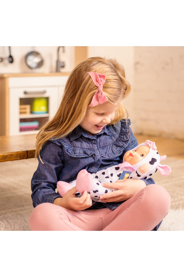 Goldberger Doll Singing Farm Animal Friends Cow, Alternate, color, Multicolored
