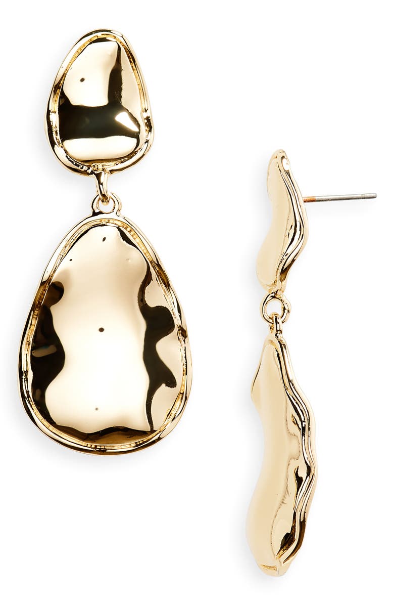 Nordstrom Molten Disc Drop Earrings, Main, color, 