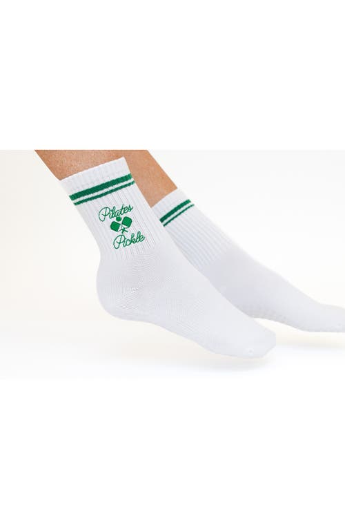 Pilates University 1883 Assorted 3-pack Country Club Nonslip Grip Crew Socks In Multi