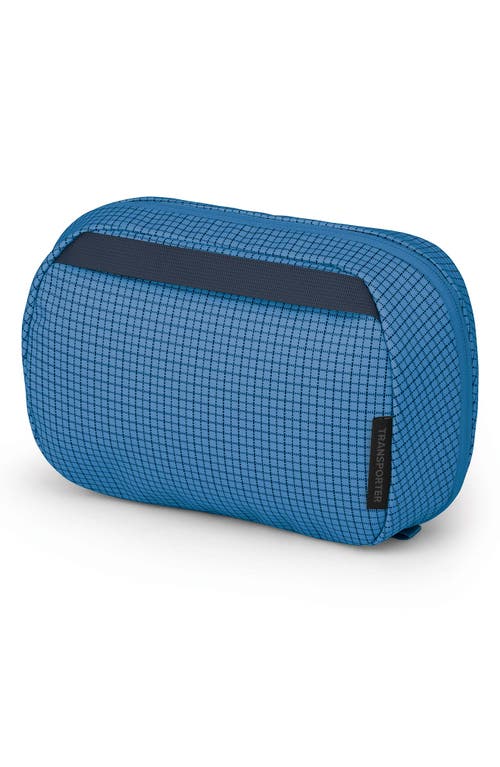 Osprey Transporter Large Toiletry Kit In Blue Flame/nocturnal Blue