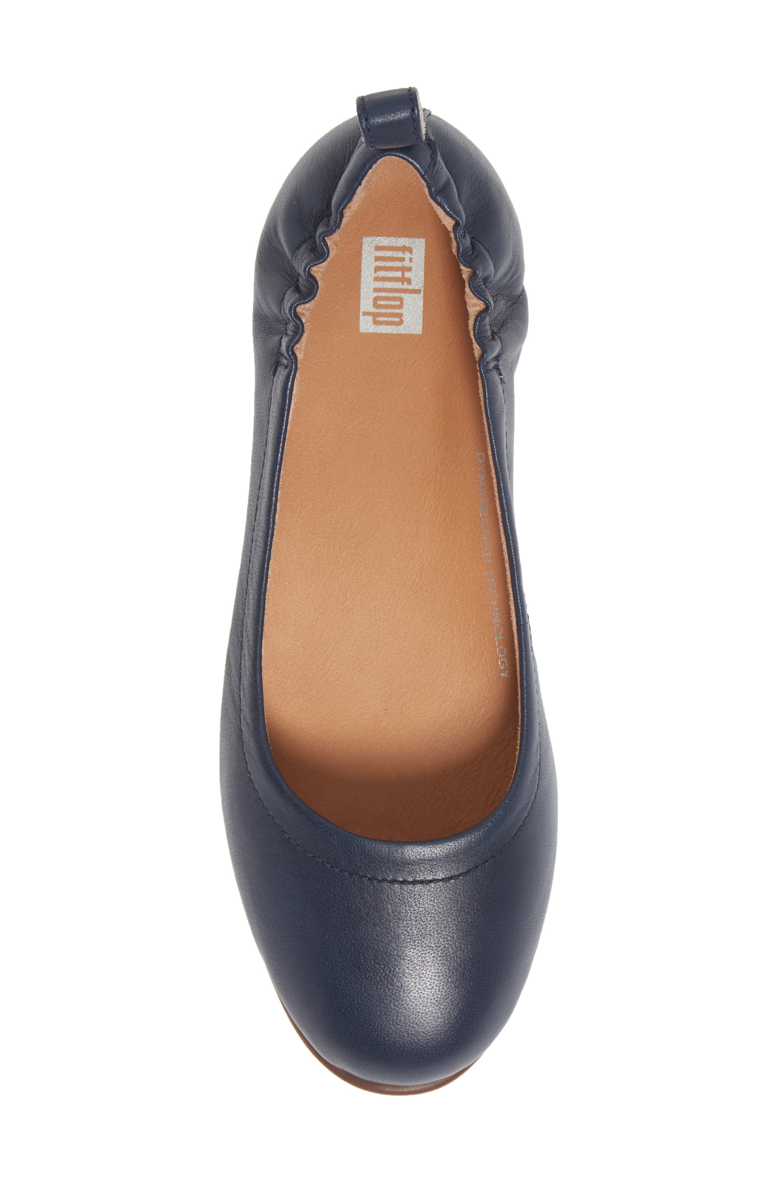 FitFlop Allegro Ballet Flat, Alternate, color, Midnight Navy Leather