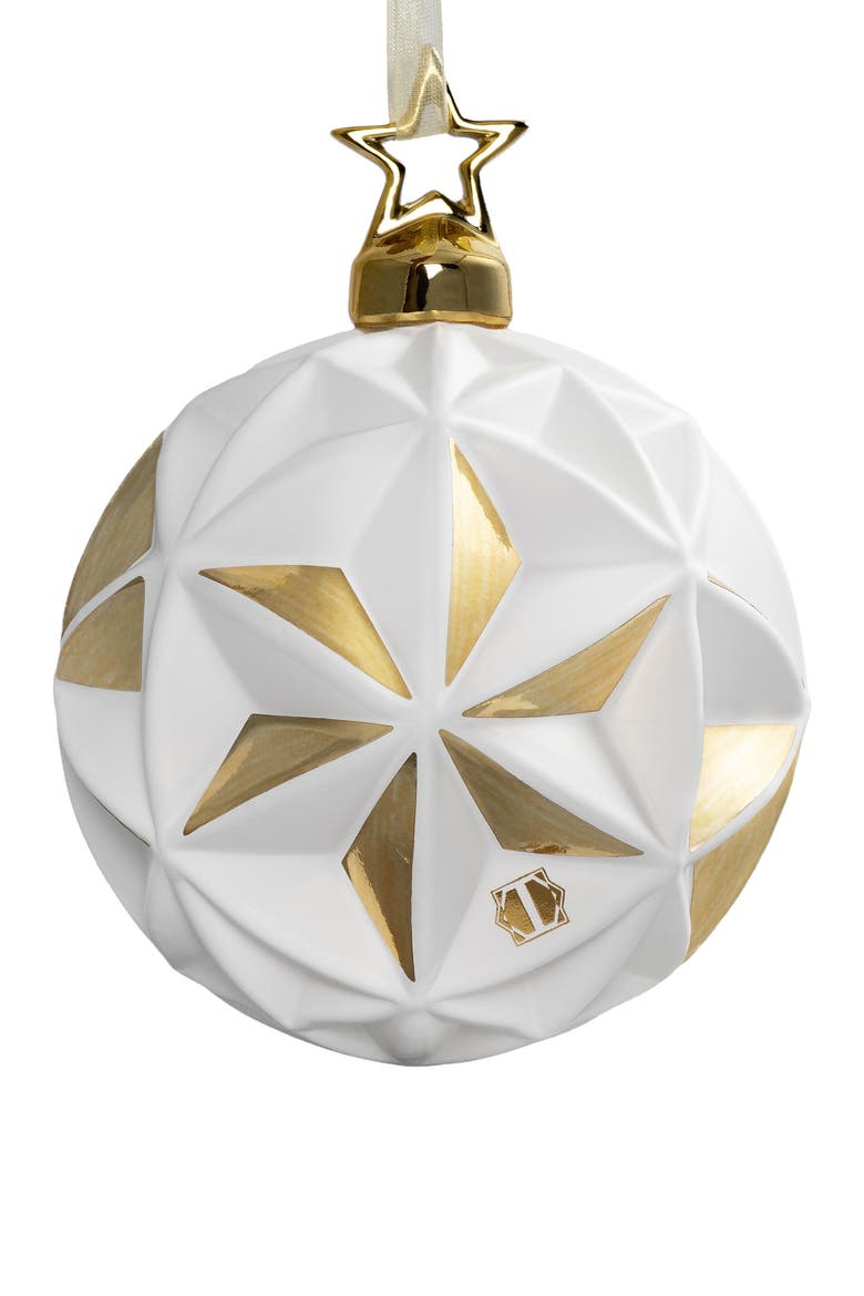 Celestia Set of Christmas balls, Alternate, color, White