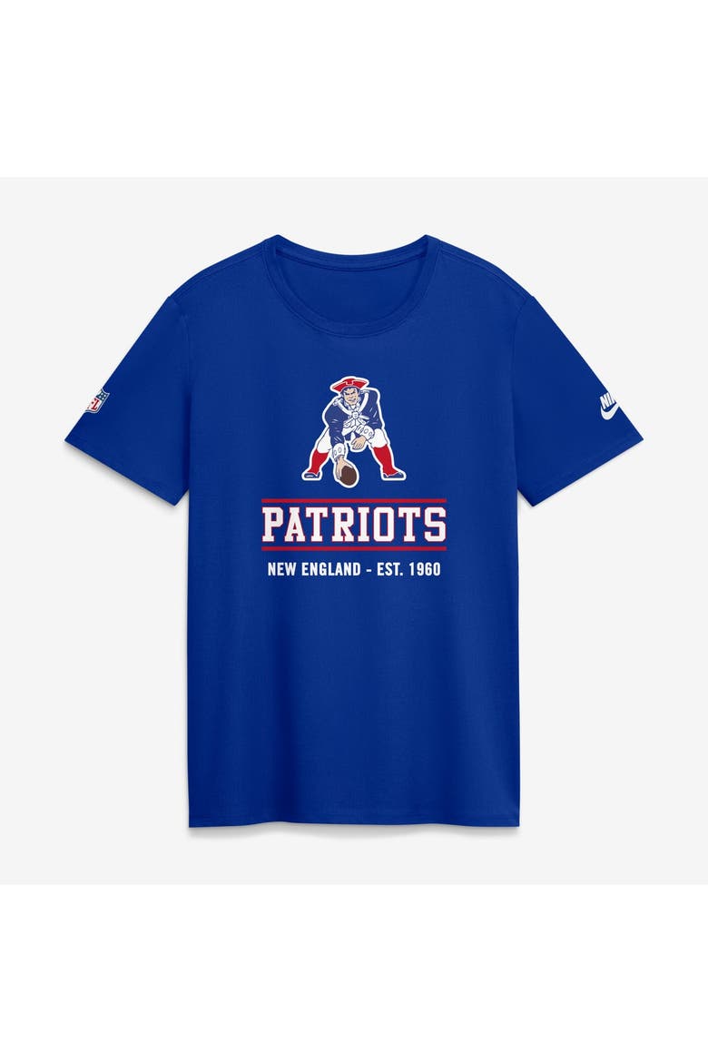 Women's Nike Royal New England Patriots Sideline Alt Dri-FIT T-Shirt, Main, color, Royal