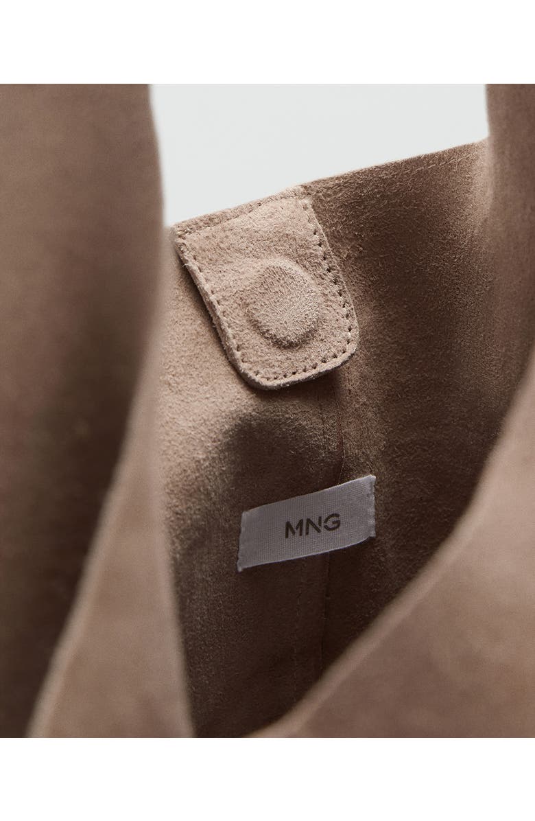 MANGO TEEN Suede Shoulder Bag, Alternate, color, Medium Brown