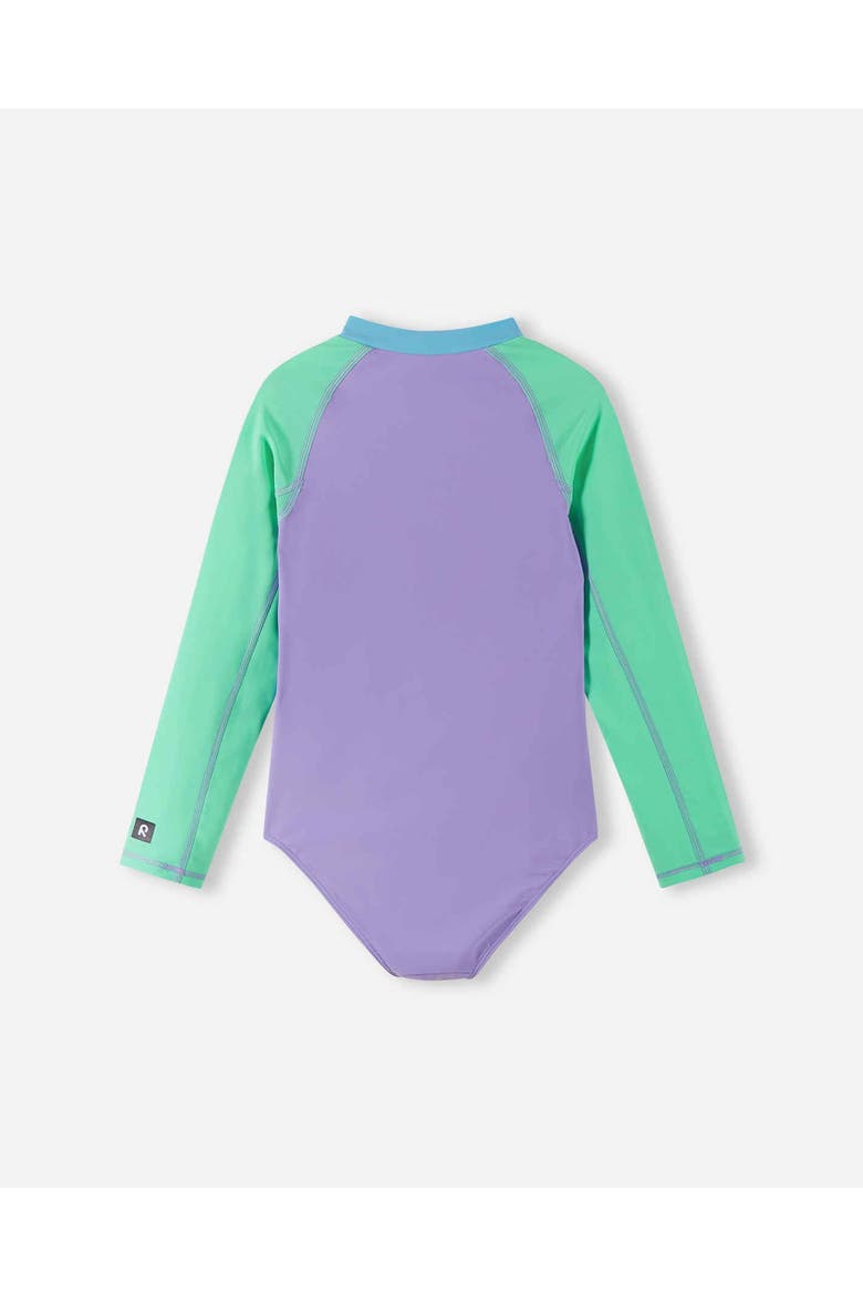 Aallot Solid SunProof swimsuit, Alternate, color, Blooming Lilac