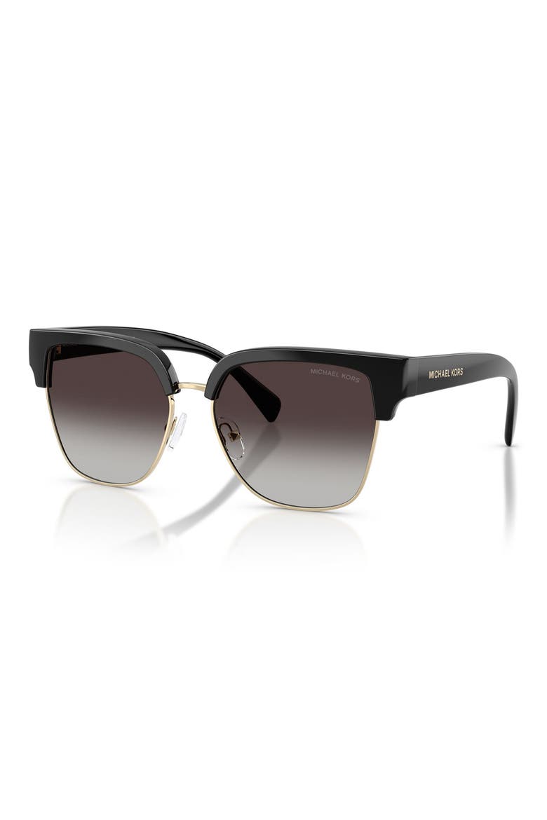 St. Eustatius 56mm Square Sunglasses, Alternate, color, BLACK / LIGHT GREY GRADIENT
