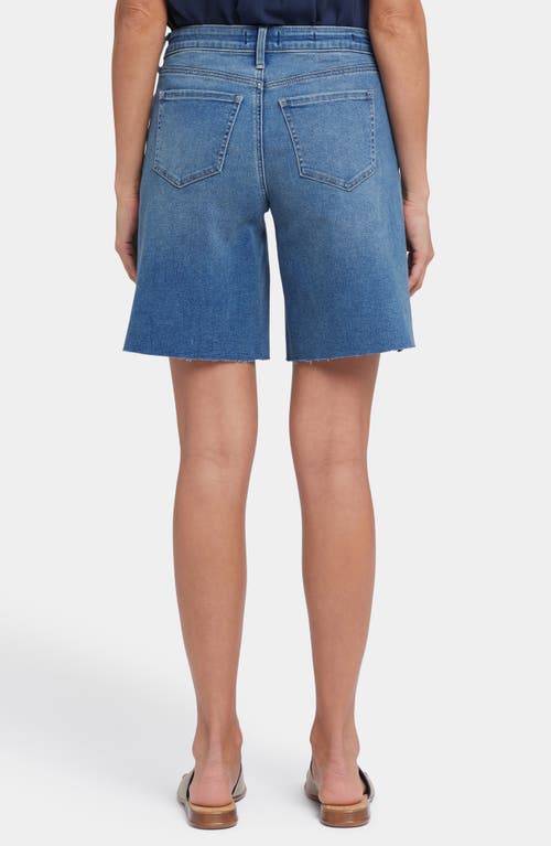Nydj Naomi Relaxed Raw Hem Denim Shorts In Costa Brava