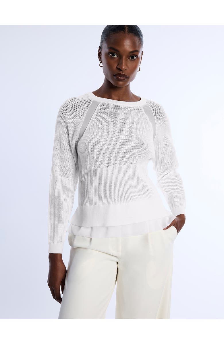 BCBGMAXAZRIA Pointelle Knit Sweater, Alternate, color,