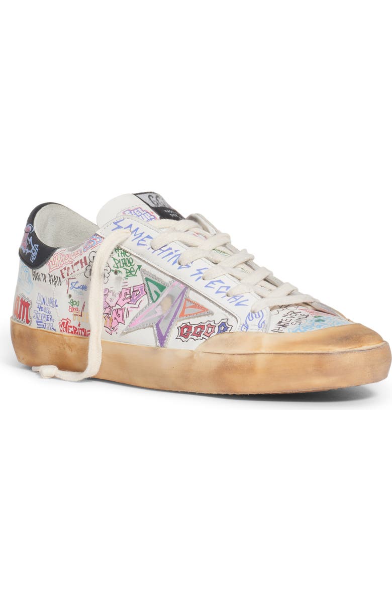Golden Goose Super-Star Graffiti Low Top Sneaker, Main, color,
