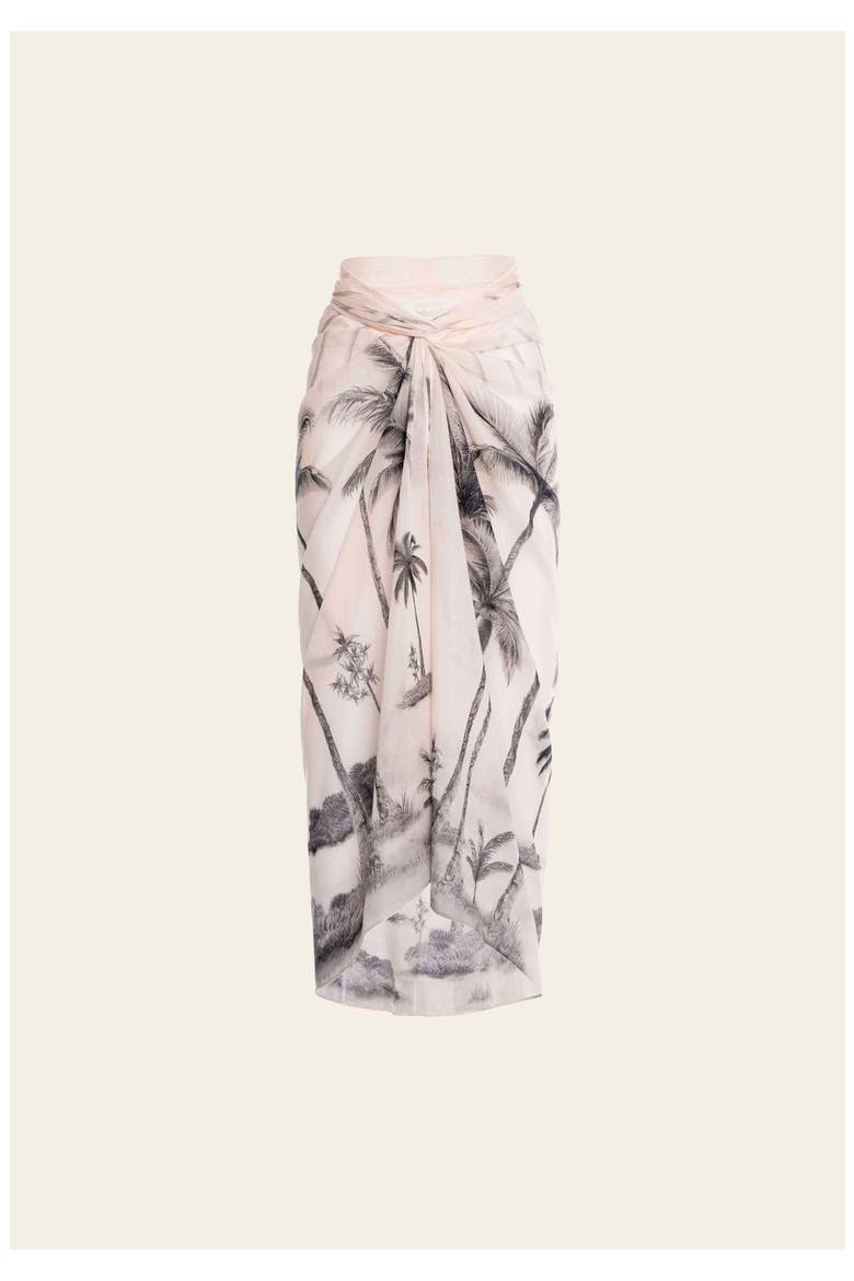 Lavanda Arena  Pareo Midi, Main, color, Black and White Print