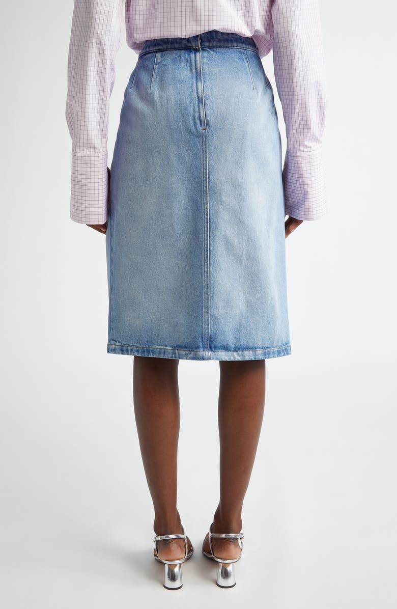 Dries Van Noten Solade Denim Skirt, Alternate, color, 