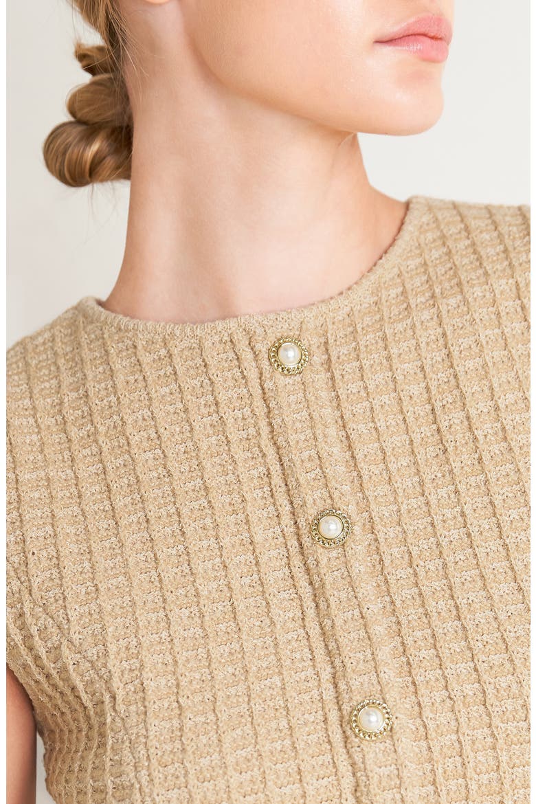 Ribbed Knit Sweater Tank, Alternate, color, TAUPE