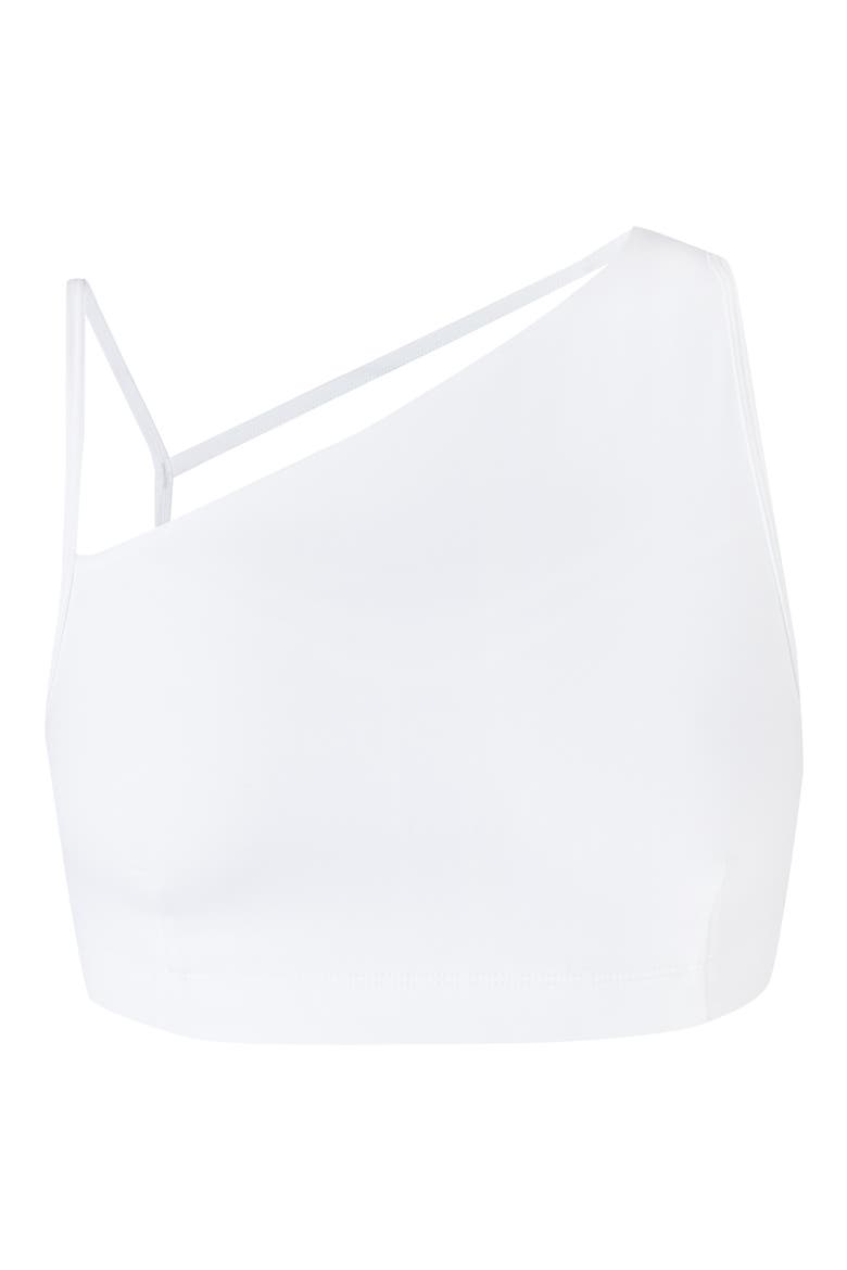 Sculpt Strappy Sports Bra, Alternate, color, WHITE
