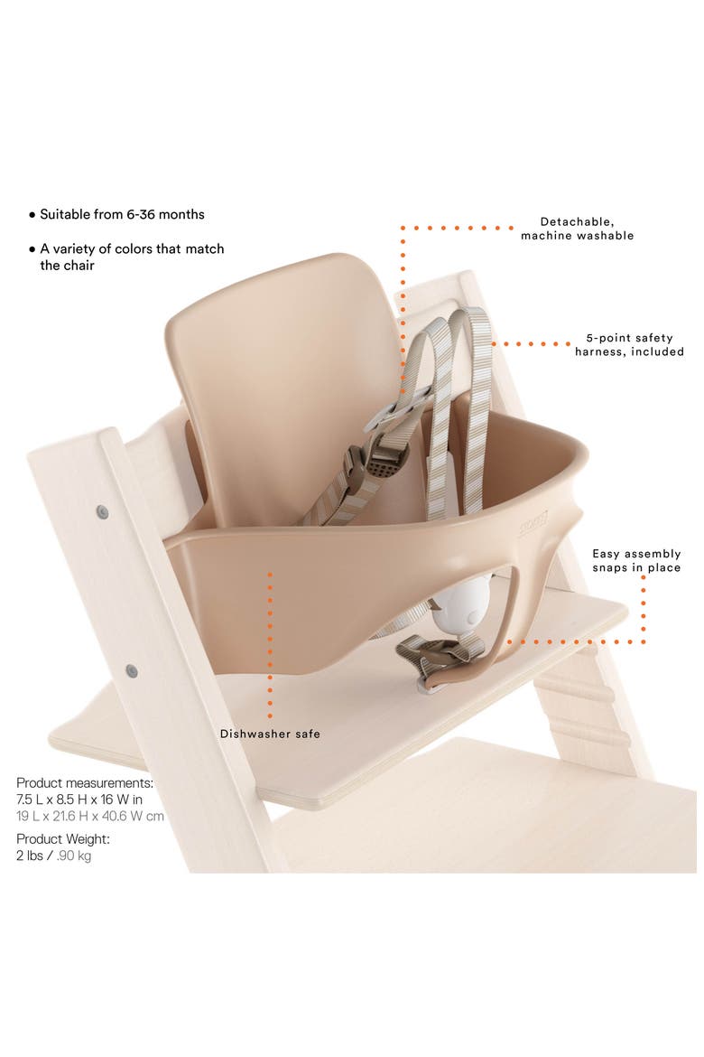 Tripp Trapp® Highchair, Baby Set, Cushion & Tray Set (Nordstrom Exclusive), Alternate, color, NATURAL/ MICKEY