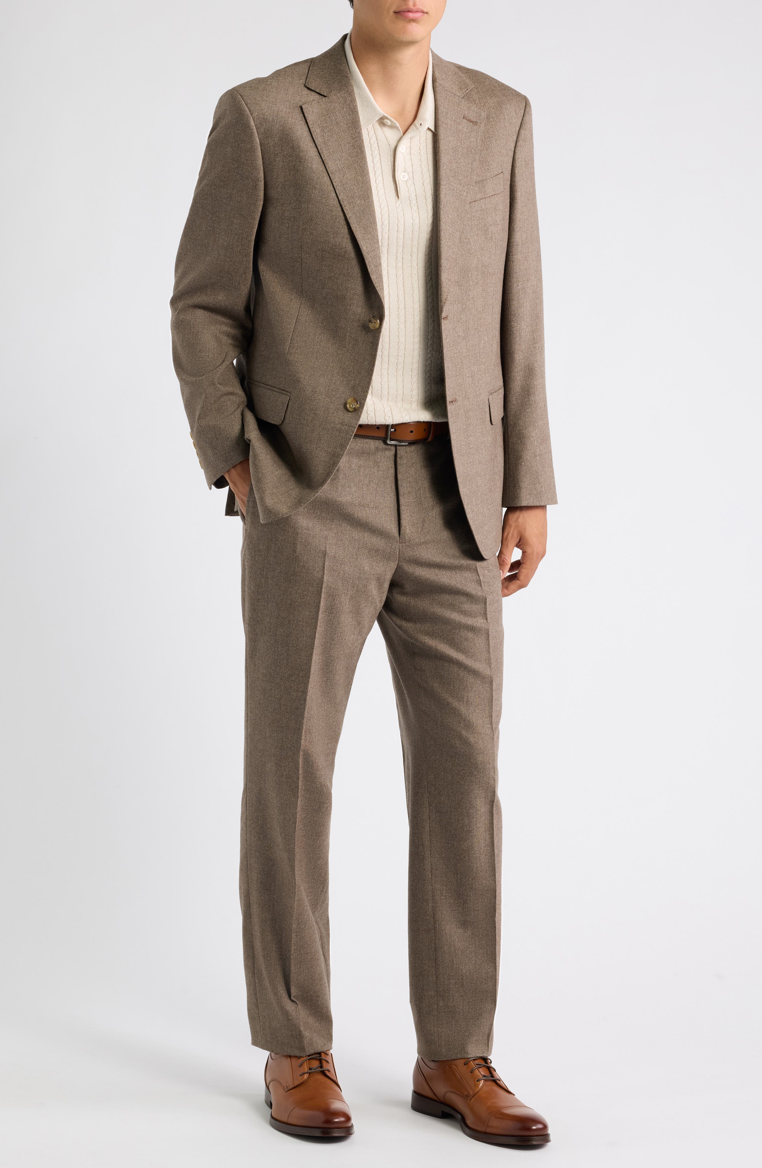 Nordstrom Anders Stretch Wool & Cashmere Flannel Suit (Men) | Nordstrom