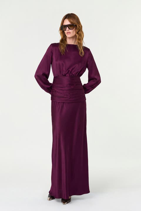 Samina Gown With Shirred Waistband