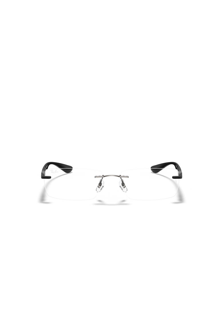 54mm Rectangle optical glasses, Alternate, color, Grey