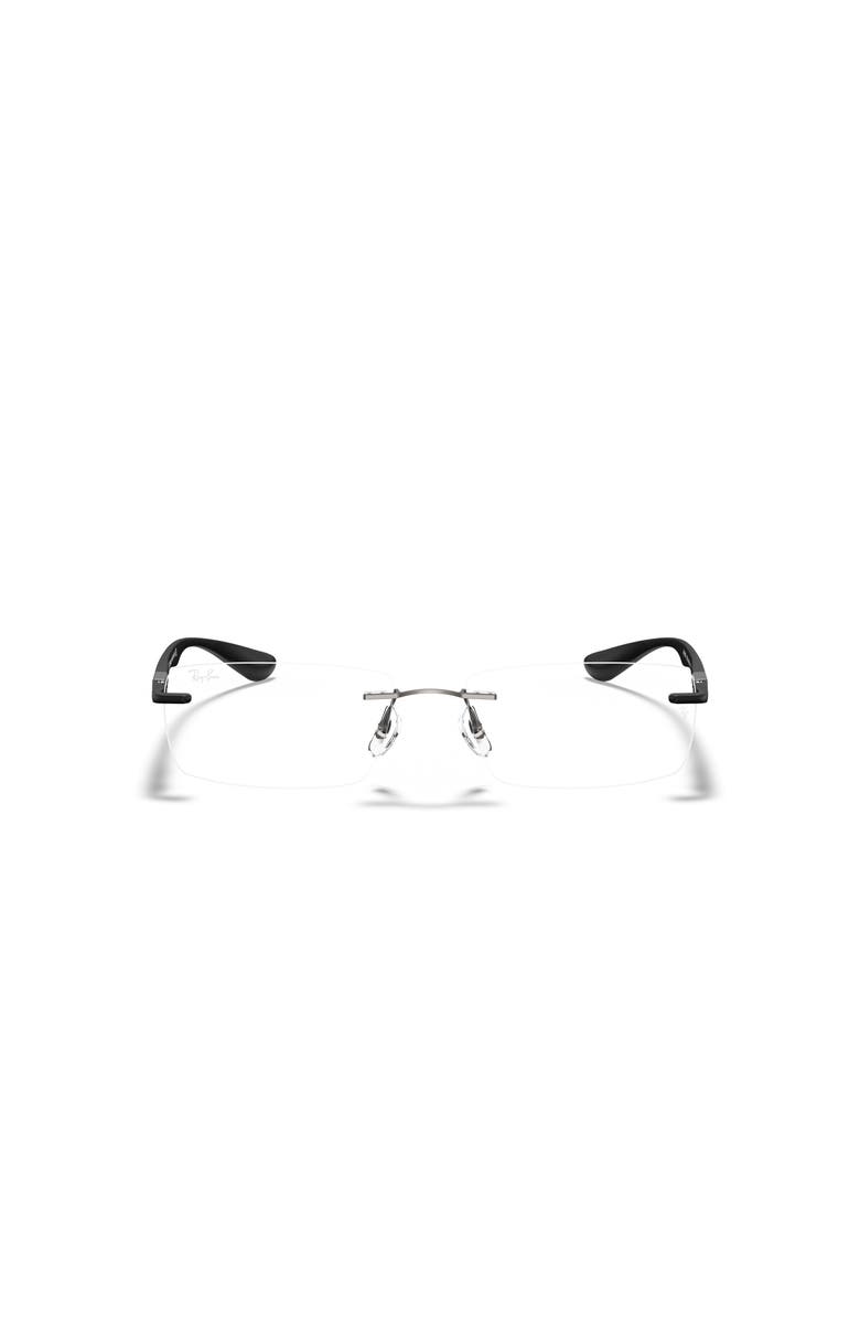 Ray-Ban 54mm Rectangle optical glasses, Alternate, color, Grey