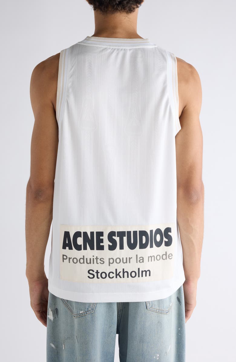 Acne Studios Eichael Sports Graphic Jersey, Alternate, color, White