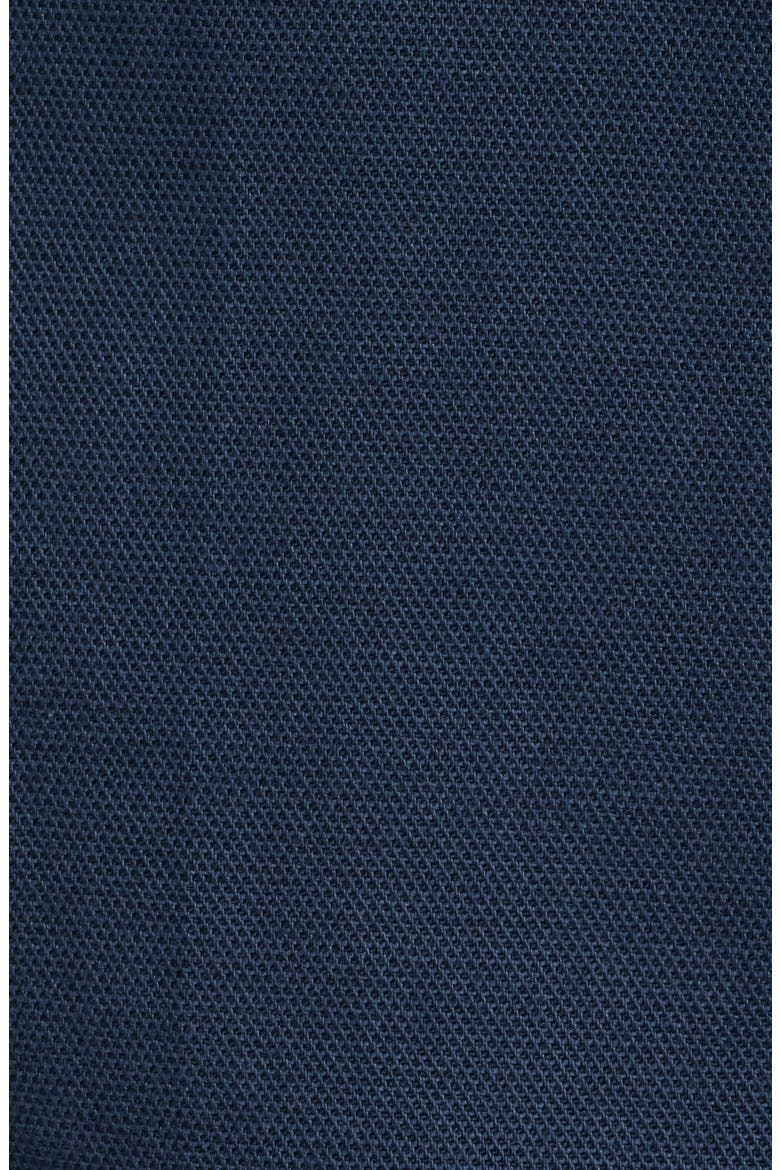 Nova Legacy Solid Navy Stretch Cotton Blend Button-Up Shirt, Alternate, color, DARK NAVY