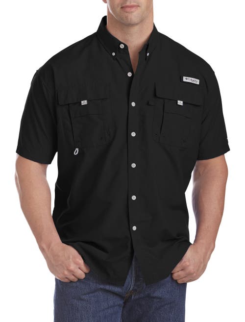 Columbia Big & Tall PFG Bahama II Short-Sleeve Sport Shirt in Black  product
