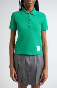Thom Browne 4-Bar Cotton Piqué Polo