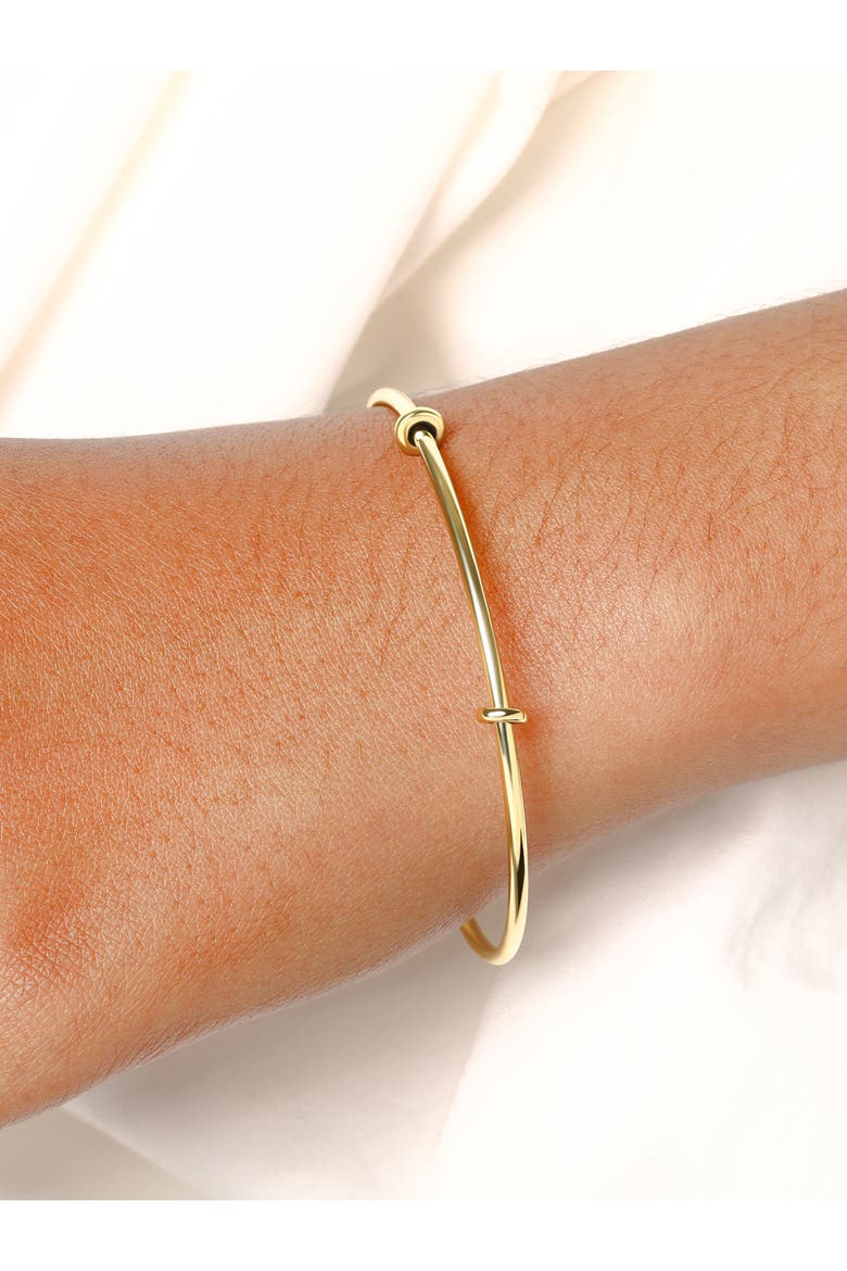Bangle Bracelet in 14K Gold, Alternate, color, Yellow Gold