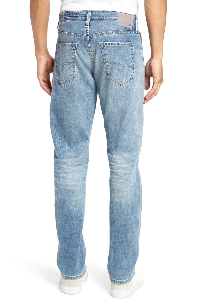 AG Everett Slim Straight Fit Jeans, Alternate, color, Bright Sky