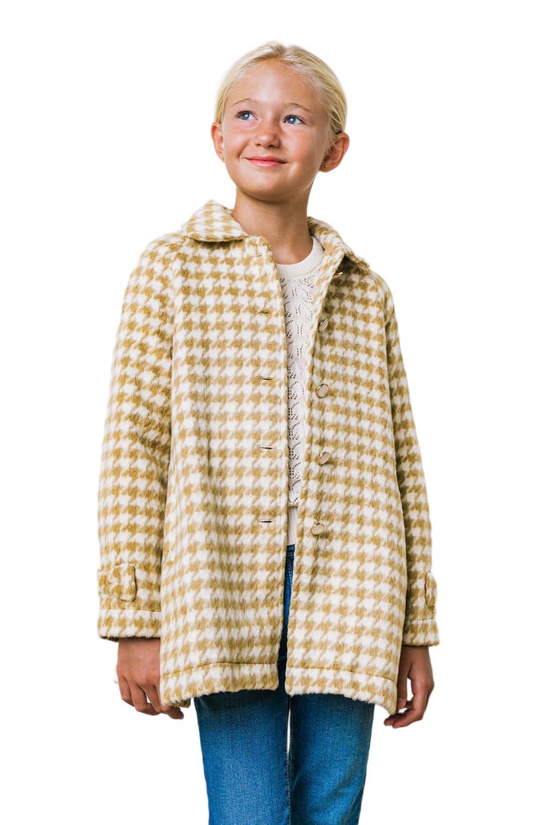 Hope & Henry Girls' Bow Cuff Swing Coat, Kids, Main, color, 