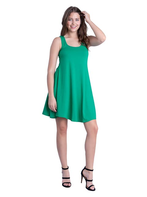 Sleeveless A-Line Fit and Flare Skater Dress