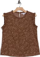 DR2 by Daniel Rainn Smocked Ruffle Tank