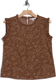 DR2 by Daniel Rainn Smocked Ruffle Tank