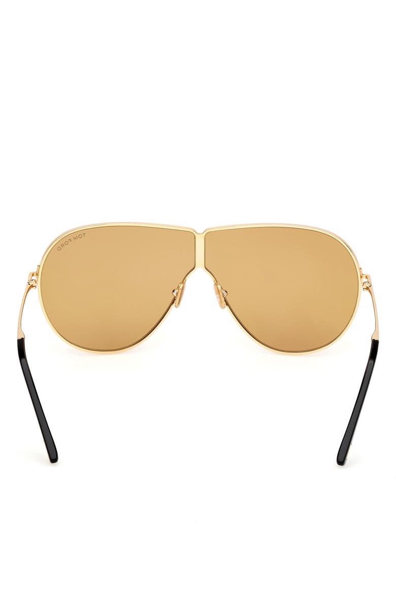 TOM FORD Keating 71mm Oversize Pilot Sunglasses, Alternate, color, 