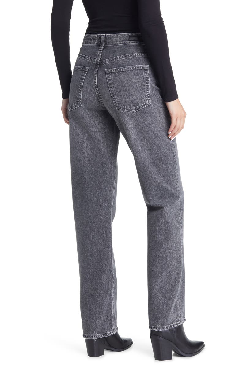 AG Alexxis High Waist Straight Leg Jeans, Alternate, color, Distortion