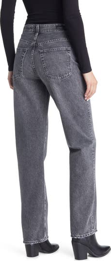Alexxis High Waist Straight Leg Jeans