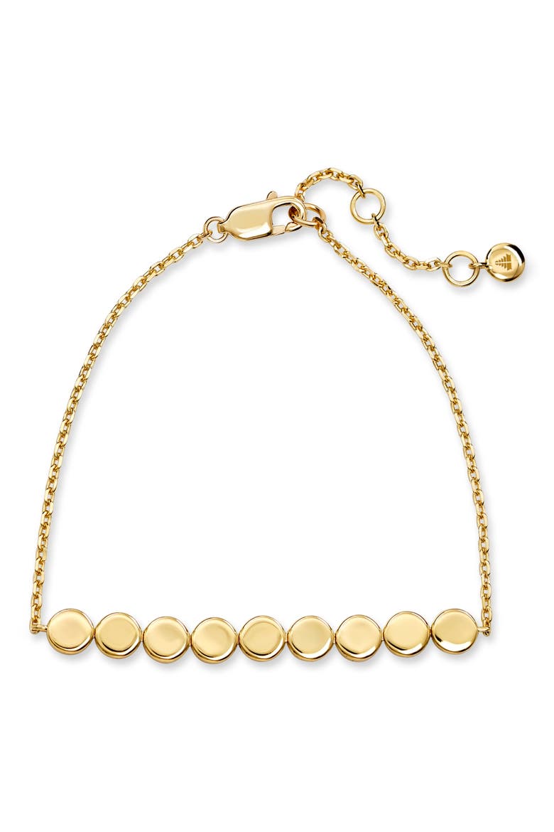 Round Link Bracelet, Alternate, color, GOLD