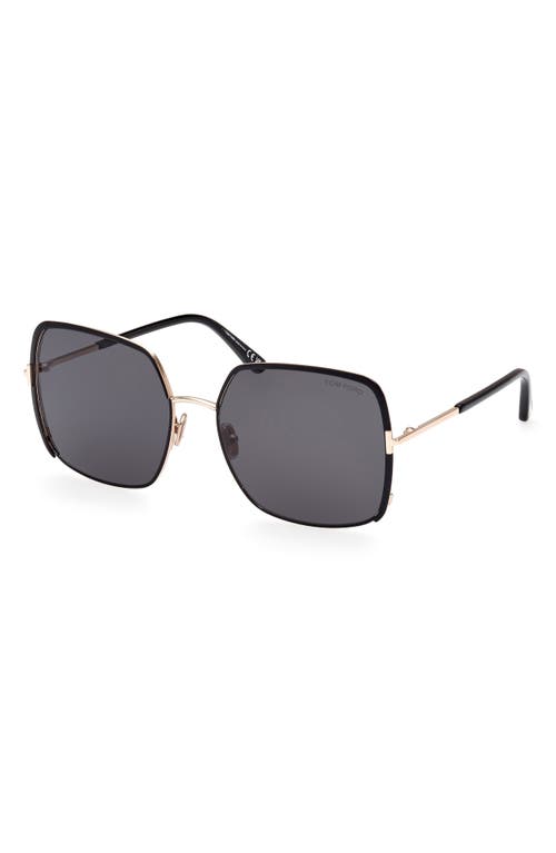 Tom Ford Raphaela 60mm Butterfly Sunglasses