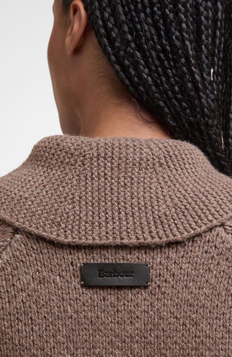 Barbour Klara Heritage Jacquard Wool Blend Zip-Up Cardigan, Alternate, color, Multi