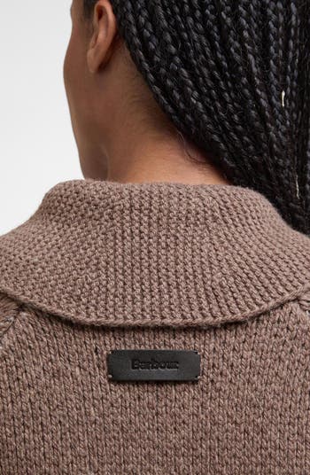 Klara Heritage Jacquard Wool Blend Zip-Up Cardigan