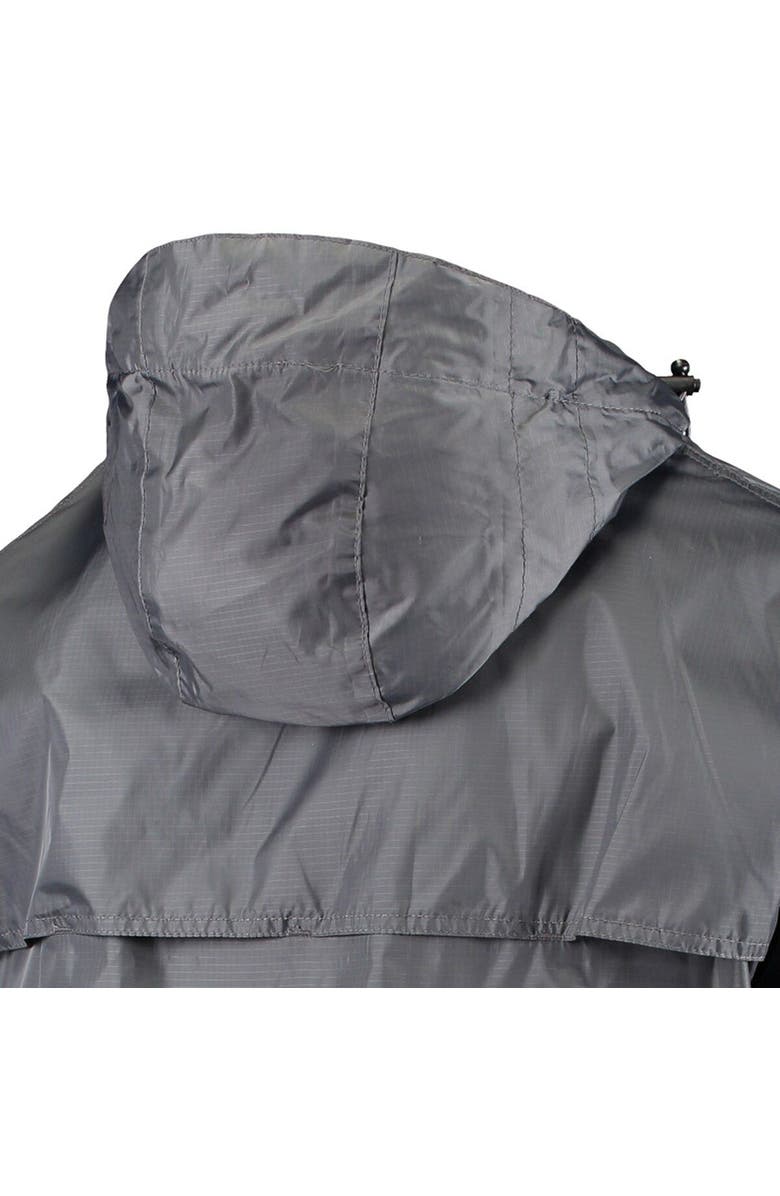 DUNBROOKE Men's Dunbrooke Graphite Miami Dolphins Circle Sportsman Waterproof Packable Lightweight Full-Zip Jacket, Alternate, color,