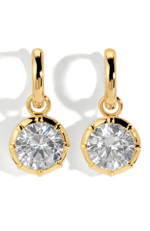 Celeste Charm Huggie Hoop Earrings