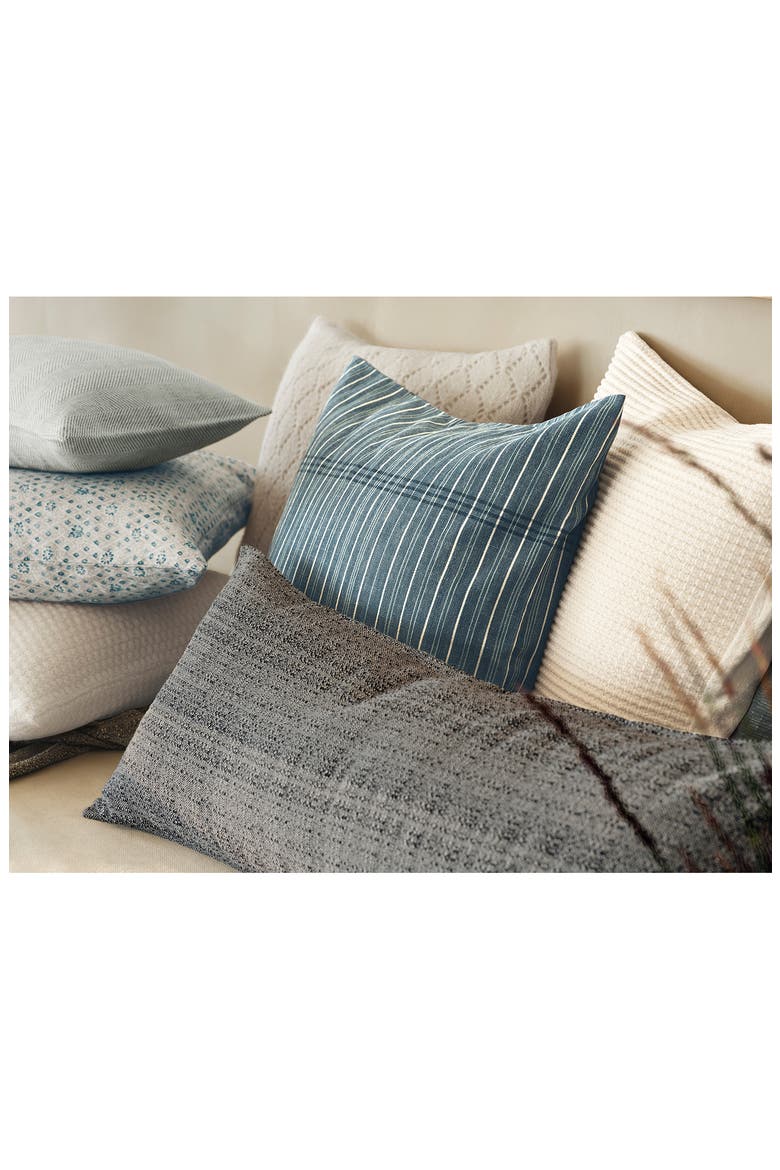 Fernwood Organic Cotton Throw Pillow Cover, Alternate, color, TWILIGHT BLUE