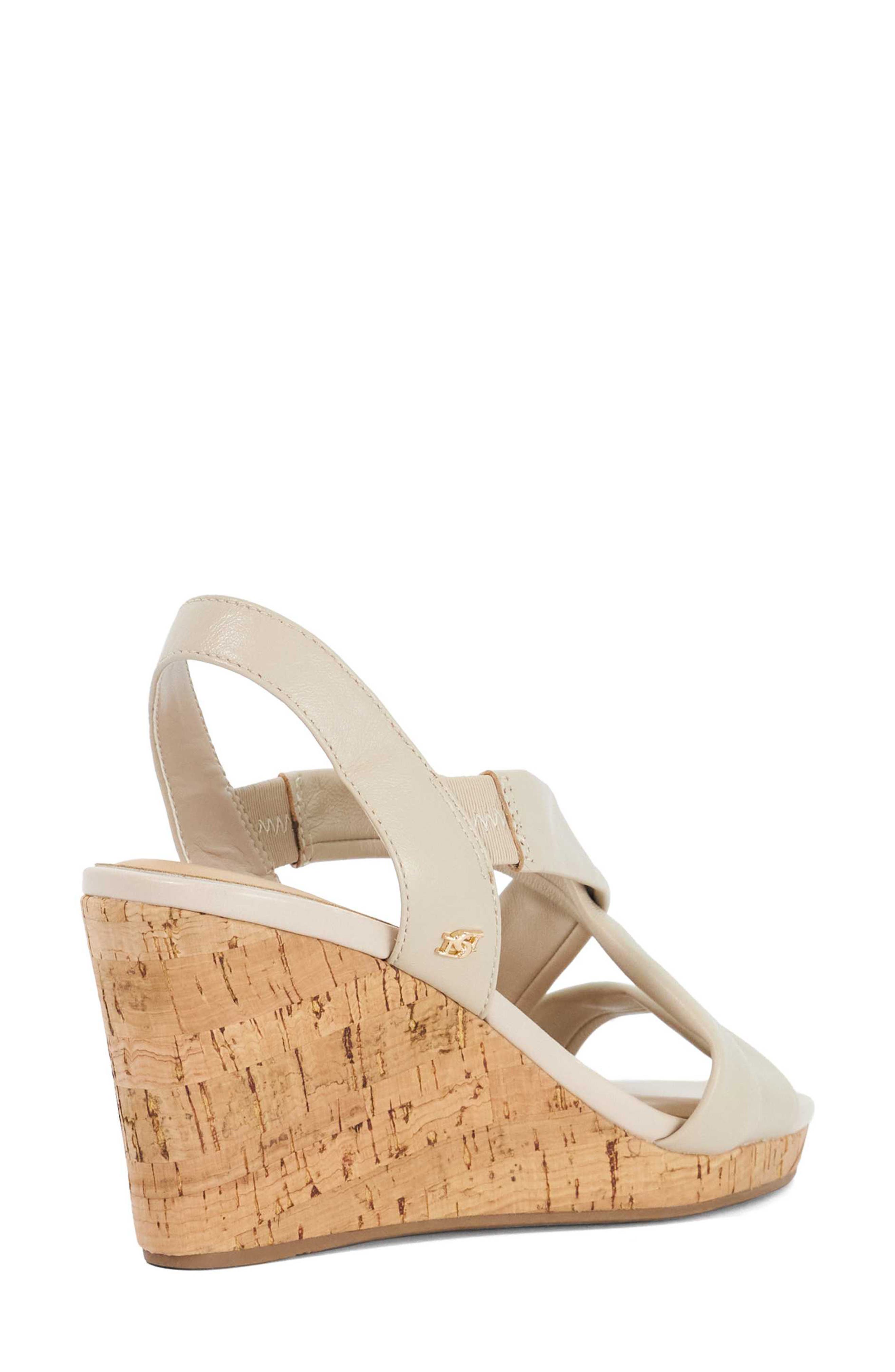 Dune London Kamies Slingback Platform Wedge Sandal, Alternate, color, 